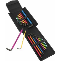 Комплект ключове имбусни Г-образни Big Pack Multicolour Hex-Plus / TORX® Set 1, 19бр, 05133287001, WERA