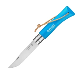 Сгъваем нож №7, COLORAMA BLUE CYAN, син, 002206, OPINEL