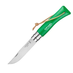Сгъваем нож №7 Colorama Green Meadow, зелен, габър, Inox, 8cm, 002210, OPINEL