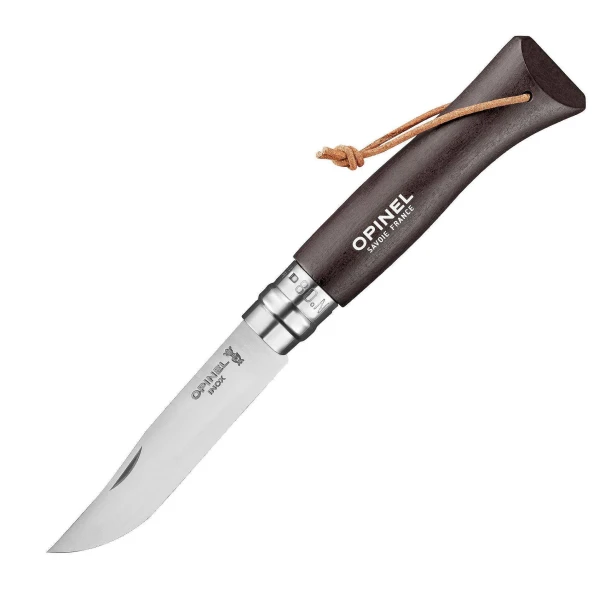 Сгъваем нож №8 Colorama Dark Brown, габър, Inox, 8,5cm, 002211, OPINEL