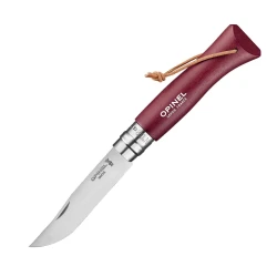 Сгъваем нож №8 Colorama Garnet, Бордо, габър, Inox, 8,5cm, 002213, OPINEL
