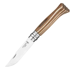 Сгъваем нож  №8 Brown Laminated Birch, бреза, Inox, 8,5cm, 002388, OPINEL