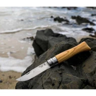 Сгъваем нож №8, маслина, Inox, 8,5cm, 002020, OPINEL
