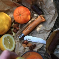 Сгъваем нож OPINEL CARBON - дръжка от бук, №7, 113070, OPINEL