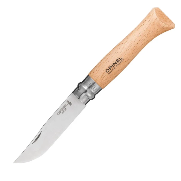 Сгъваем нож Opinel №9 Inox, острие 9 см, бук, 001083, OPINEL