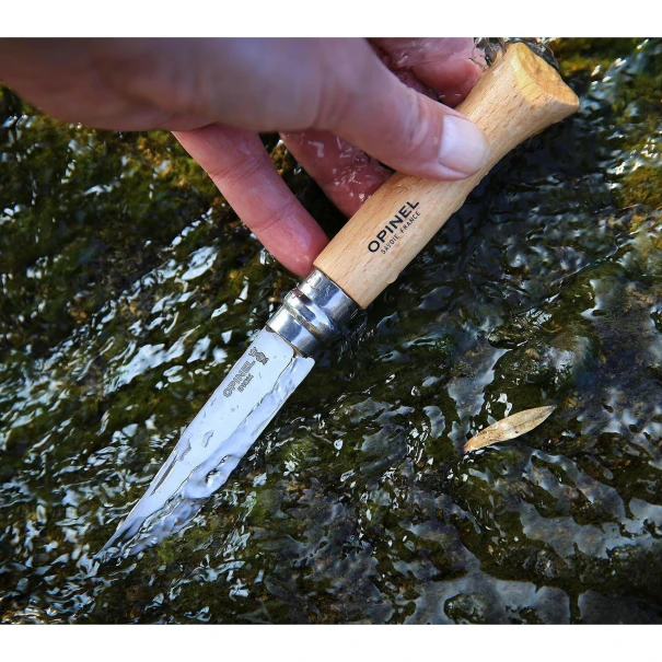 Сгъваем нож Opinel №9 Inox, острие 9 см, бук, 001083, OPINEL