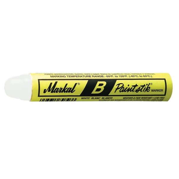 Креда универсална, бяла B Paintstik, 12,7mm, 12бр, 80250, MARKAL