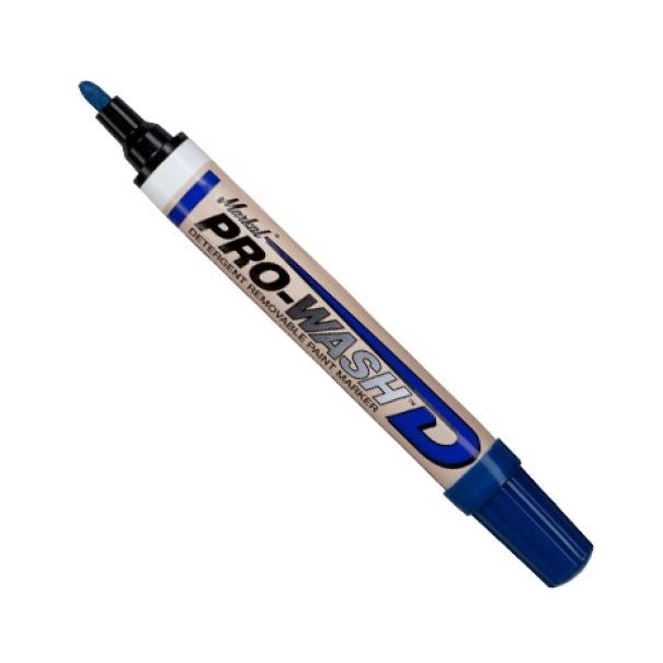 Маркер отстраняем с миещ препарат PRO-WASH D, 3mm, син, 1 бр, 97015, MARKAL