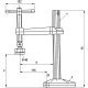 Стяга за машинна маса BSG 210/140, BESSEY
