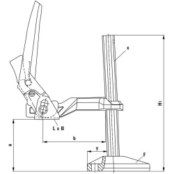 Стяга за машинна маса BS 200/100, BESSEY