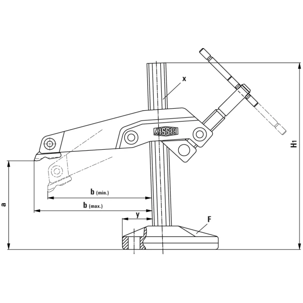 Стяга с подаващо рамо GRS 200/140, BESSEY