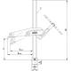 Елемент за заваръчни маси с рамо TW28GRS 300/120, BESSEY