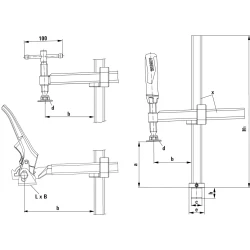 Елемент закрепващ за заваръчни маси TWV16 200/150, TWV16-20-15-2K, BESSEY