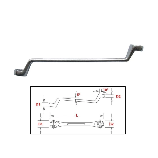 Ключ лула 20x22mm Cr-V, LT14880, BOLTER