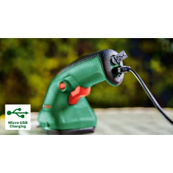 Акумулаторна ножица за трева и храсти EasyShear, 3,6V, 1x1.5Ah + USB кабел, 0600833303, BOSCH