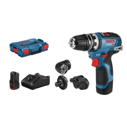 Акумулаторен винтоверт GSR 12V-35 FC, безчетков, с 4 приставки, 06019H3000, BOSCH