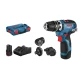 Акумулаторен винтоверт GSR 12V-35 FC, безчетков, с 4 приставки, 06019H3000, BOSCH