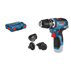 Акумулаторен винтоверт GSR 12V-35 FC, безчетков, с 4 приставки, SOLO, 06019H3003, BOSCH