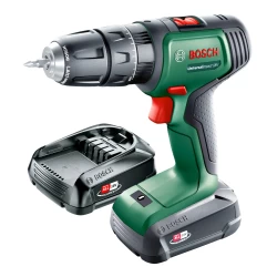 Акумулаторен винтоверт UniversalImpact 18V, 1 x 1,5Ah + AL 1810 CV, куфар, 06039D4101, BOSCH