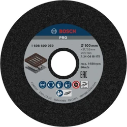 Шлифовъчен диск PRO Metal, 100 x 27 x 20 mm, G24, 1608600059, BOSCH