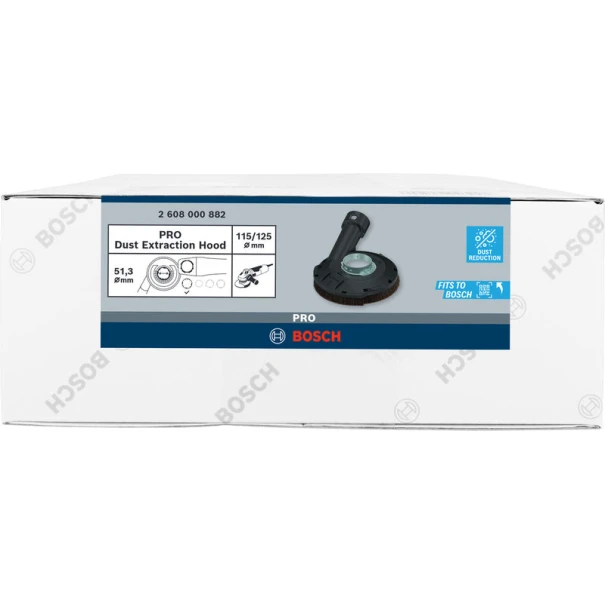 Накрайник за прахоулавяне PRO, SAG безкл. ≥1kW/X-LCK, 115/125 mm, 2608000882, BOSCH