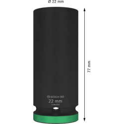Вложка PRO Impact Socket, 1/2", 22 mm, дълбока, 2608003053, BOSCH
