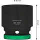 Вложка PRO Impact Socket, 1/2", 30 mm, стандартна, 2608003057, BOSCH