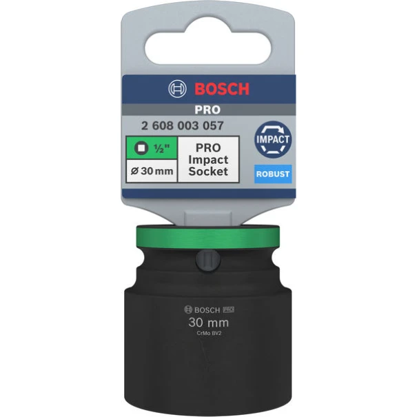 Вложка PRO Impact Socket, 1/2", 30 mm, стандартна, 2608003057, BOSCH
