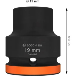 Вложка PRO Impact Socket, 3/4", 19 mm, стандартна, 2608003058, BOSCH