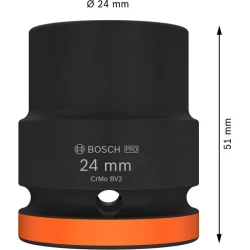 Вложка PRO Impact Socket, 3/4", 24 mm, стандартна, 2608003060, BOSCH