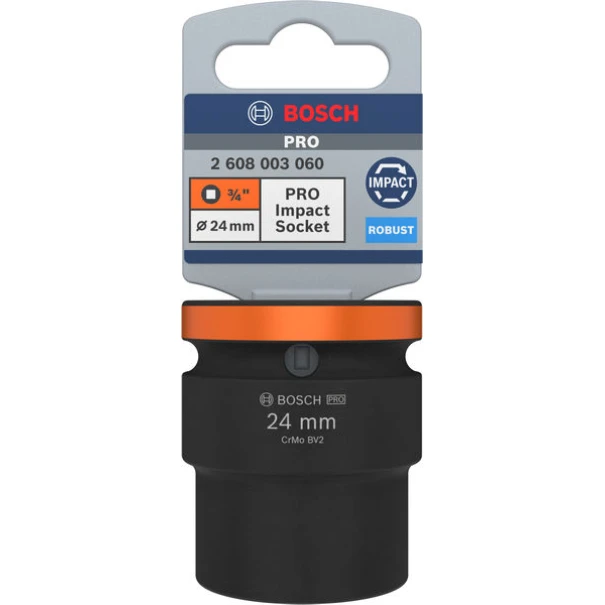 Вложка PRO Impact Socket, 3/4", 24 mm, стандартна, 2608003060, BOSCH