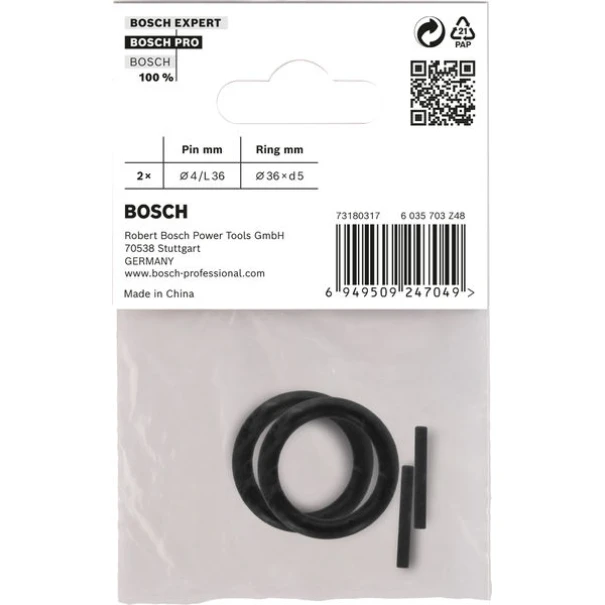 Комплект пръстен и щифт за PRO Impact Socket, 3/4", 4бр, 2608003067, BOSCH