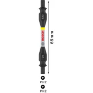 Двустранни битове PRO Impact с кутия с оразмерени отвори Pick and Click, T20, 65 mm, 2608522540, BOSCH