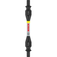 Двустранни битове PRO Impact с кутия с оразмерени отвори Pick and Click, T20, 65 mm, 2608522540, BOSCH