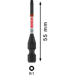 Бит PRO Robertson Impact, R1, 55 mm, 2бр, 2608522550, BOSCH