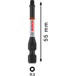 Бит PRO Robertson Impact, R3, 55 mm, 2бр, 2608522552, BOSCH