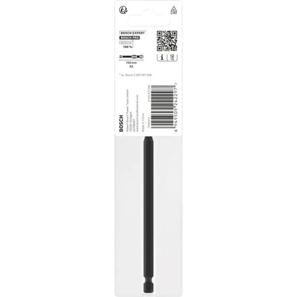 Бит PRO Robertson Impact, R2, 150 mm, 2608522555, BOSCH