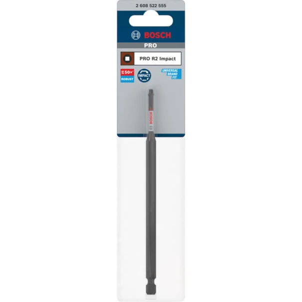 Бит PRO Robertson Impact, R2, 150 mm, 2608522555, BOSCH