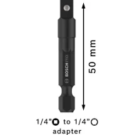 Преходен адаптер PRO Socket Adapter 1/4" (с топче), 50 mm, 2608522562, BOSCH