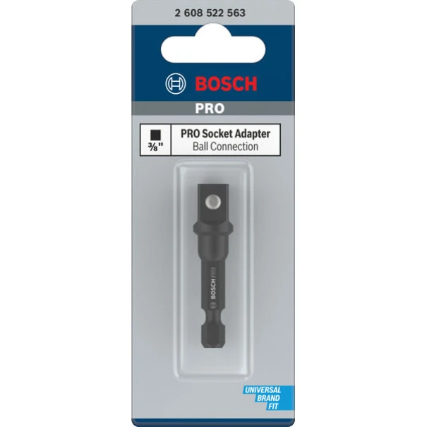 Преходен адаптер PRO Socket Adapter 3/8" (с топче), 50 mm, 2608522563, BOSCH