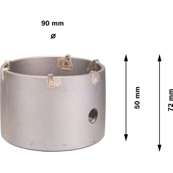 Боркорона PRO SDS plus-5 Core Cutter, 90 x 50 x 72 mm, 2608550615, BOSCH