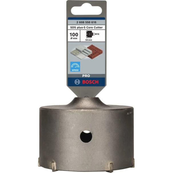 Боркорона PRO SDS plus-5 Core Cutter, 100 x 50 x 72 mm, 2608550616, BOSCH