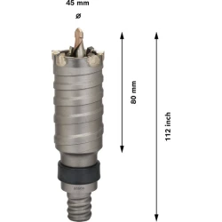 Боркорона PRO SDS max-5 Core Cutter, 45 x 80 x 112 mm, 2608580518, BOSCH