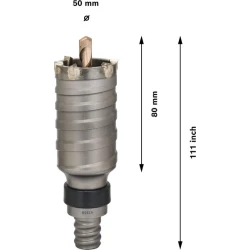 Боркорона PRO SDS max-5 Core Cutter, 50 x 80 x 111 mm, 2608580519, BOSCH