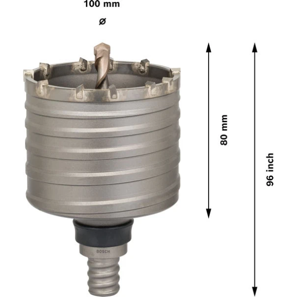 Боркорона PRO SDS max-5 Core Cutter, 100 x 80 x 96 mm, 2608580524, BOSCH