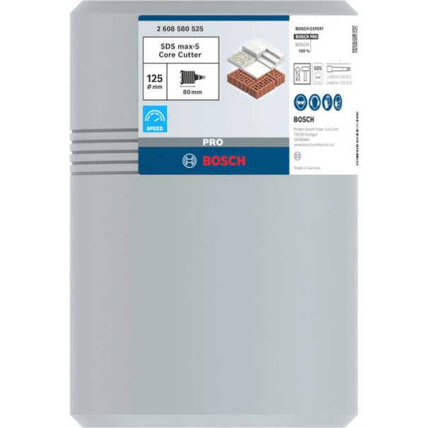 Боркорона PRO SDS max-5 Core Cutter, 125 x 80 x 97 mm, 2608580525, BOSCH