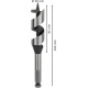 Винтово свредло с шип PRO Wood, 26 x 95 x 160 mm, 2608585709, BOSCH