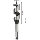 Винтово свредло с шип PRO Wood, 28 x 95 x 160 mm, 2608585710, BOSCH