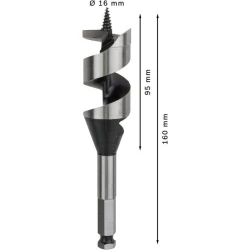 Винтово свредло с шип PRO Wood, 32 x 95 x 160 mm, 2608585712, BOSCH