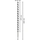Винтово свредло с шип PRO Wood, 20 x 470 x 600 mm, 2608585721, BOSCH